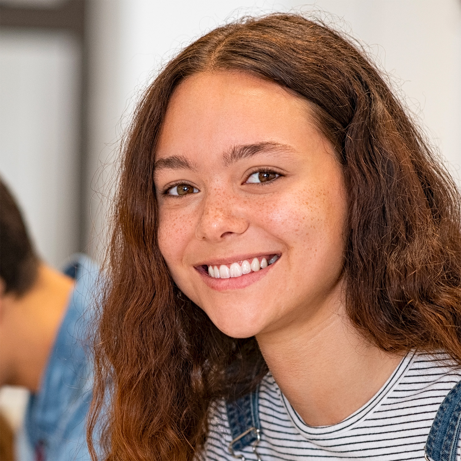 female student smiling